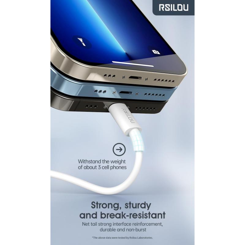 Rsilou Type-C Cable 3A R2003-001 – White