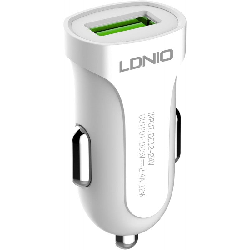 شاحن سيارة LDNIO C17 مع كابل USB إلى Type-C