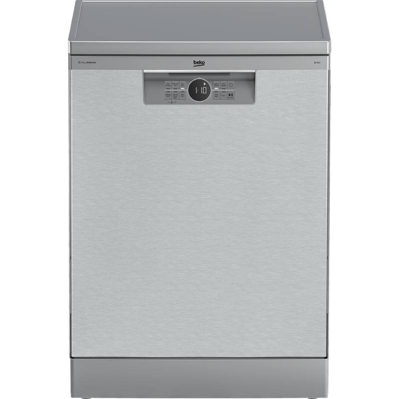 Beko Freestanding Dishwasher 15 Place Settings, 60cm, 6 Programs, Inverter, BDFN26520XQ - Silver