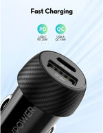 Ravpower RP-VC1016 20W Car charger 2 ports 1A 1C - Black