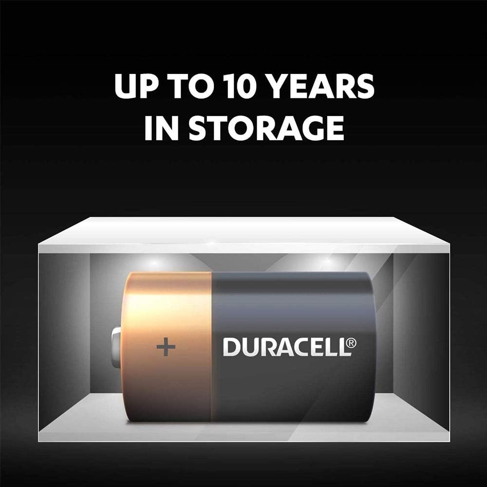 Duracell 2-Piece Alkaline D Battery - Black&Gold 
