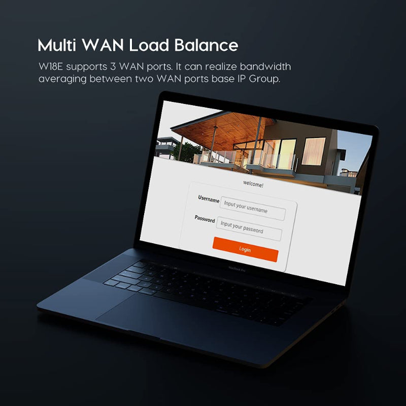 Tenda W18e Wireless Enterprise Router Dual Band AC1200 Gigabit, 4 Antennas, 1200Mbps