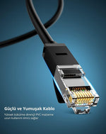 Ugreen Cat 6 U/UTP Lan Cable 8m - Black 