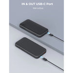 Aukey Spark Go Power Bank 10000mAh, 15W Fast Charging, Dual Ports USB-C & USB-A PB-Y46 – White