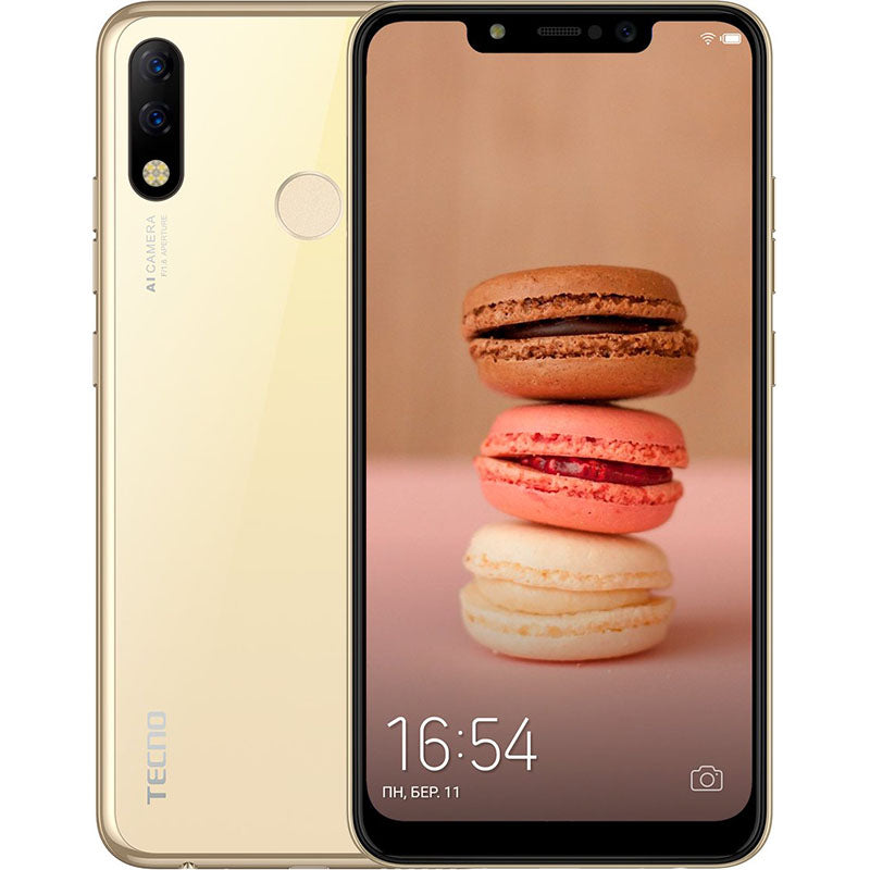 Tecno Spark 3 Pro 32+2 Champagne Gold - Dream2000 Stores
