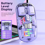Cobraa R55 Rechargeable Transparent wireless & Bluetooth Mouse
