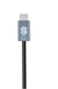 كابل Smart Gate USB-C إلى USB-C مضفر بالألومنيوم بطول 1.5 متر – 100 وات – أسود