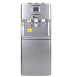 Penguin , Hot, Cold & Normal Water Dispenser With Refrigerator , 3 Taps , PD001 - Silver Chrome
