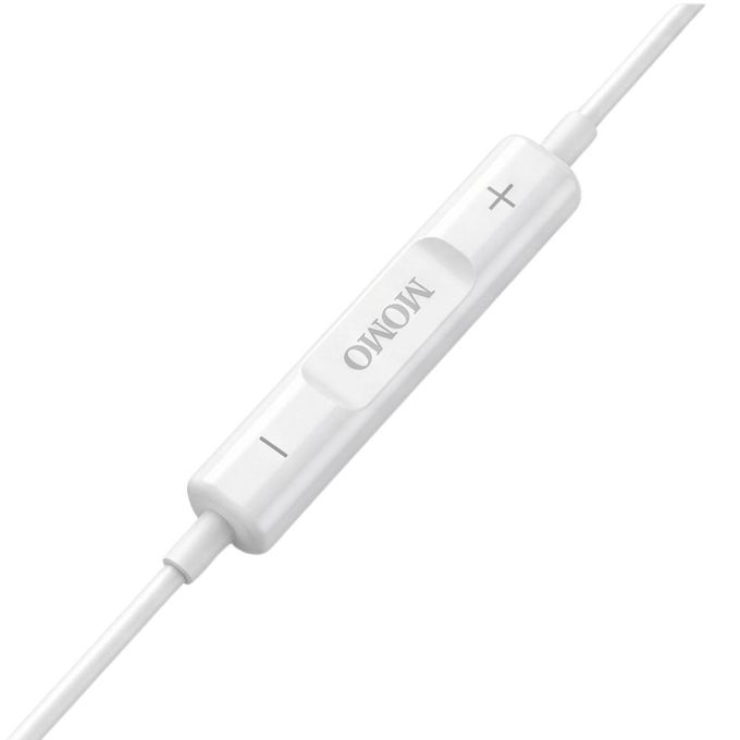 MOMO MO-022205 Wired In-Ear Earphones, 1.2M - White