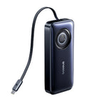 باور بانك Baseus، سعة 20000mAh، شحن سريع 100W مع كابل مدمج، CR121، أسود
