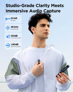 BOYA Magic-04 AI Wireless Microphone – Transformable Mic with USB-C & Lightning - Black