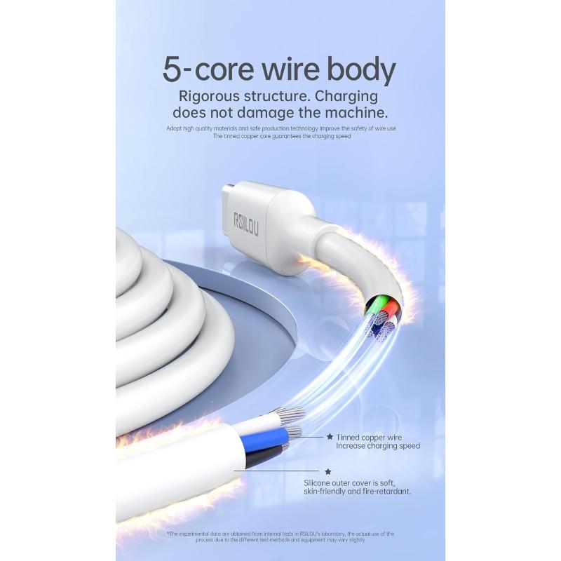 Rsilou Type-C Cable 120W Fast Charger 120CM R2029-001