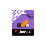 Kingston Flash Drive 256GB DataTraveler Exodia S, USB 3.2 Gen 1, USB Type-A, Swivel Cap DT Exodia S – Black/Orange