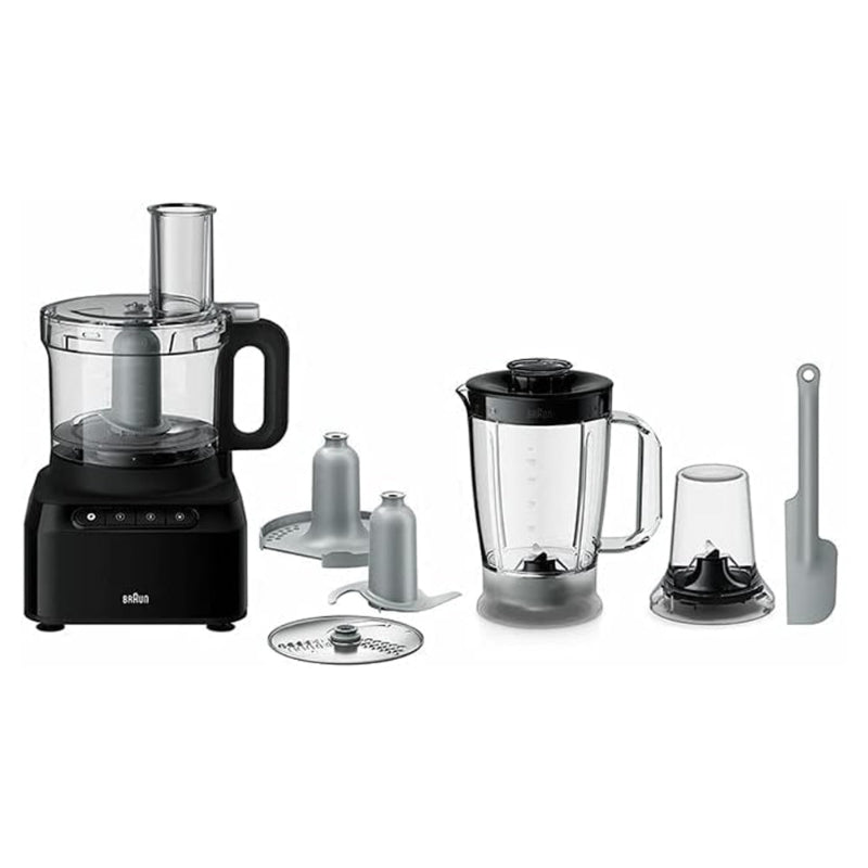 Braun PureEase Food Processor 800W FP3132BK – Black