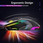  Onikuma CW902 Wired Gaming Mouse RGB - Black