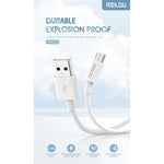 Rsilou Micro USB Cable 2.4A R2002-001 – White