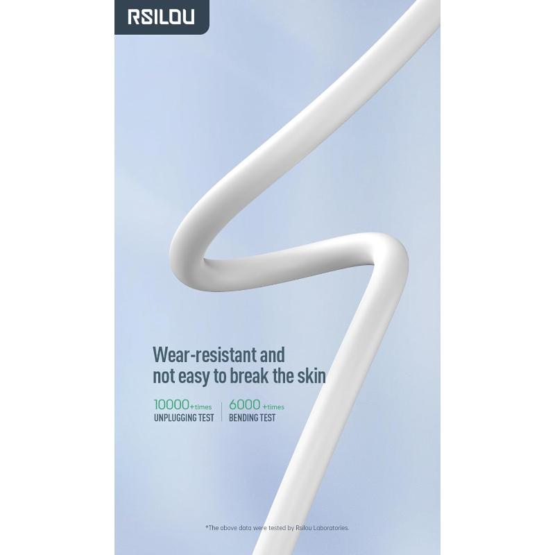 Rsilou Micro USB Cable 2.4A R2002-001 – White