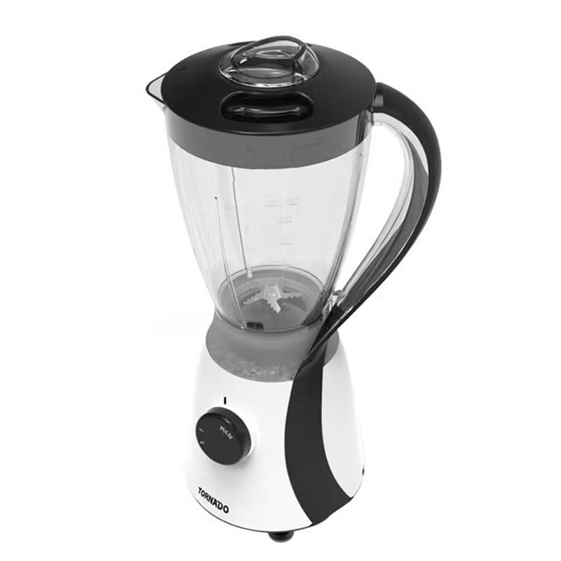Tornado Electric Blender 600 Watt 1.5 Liter 2 Mills Black - TB-600/2-BLACK