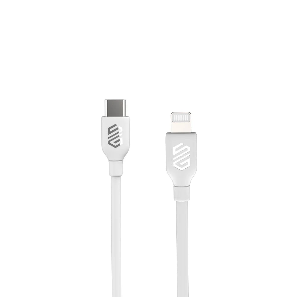 Smart Gate USB-C to Lightning PVC Cable 1M – Fast Shielded – White