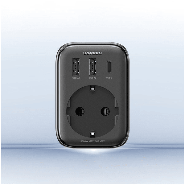 Ugreen 4-in-1 Wall Charger , 4 Ports Multi Ports , 3680 Watt CD314 - Black