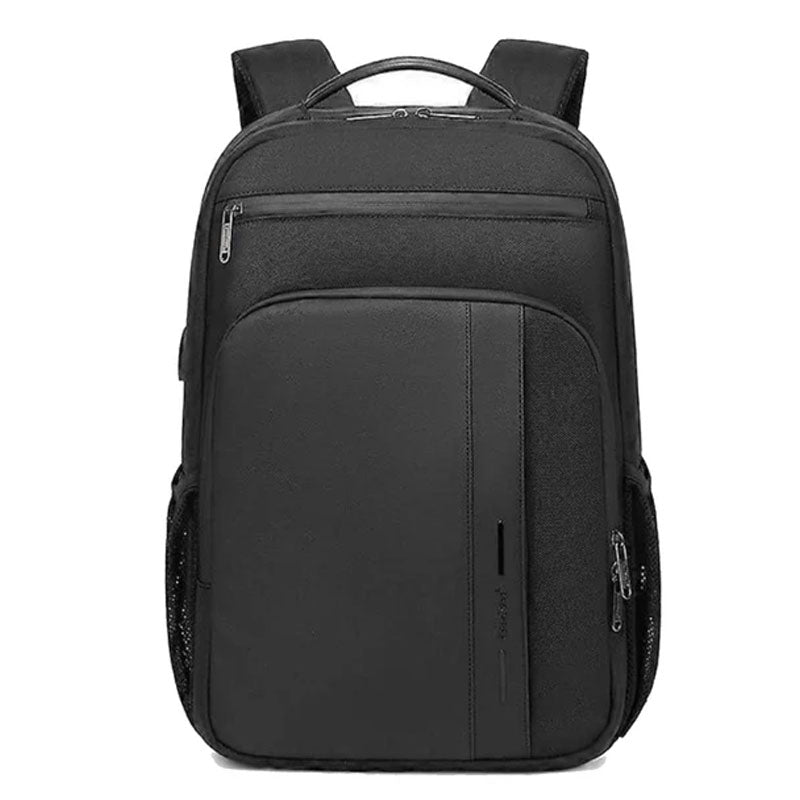CoolBell 8303 15.6 inch 22L Expandable Waterproof Portable Backpack Laptop, USB Charging Port - Black