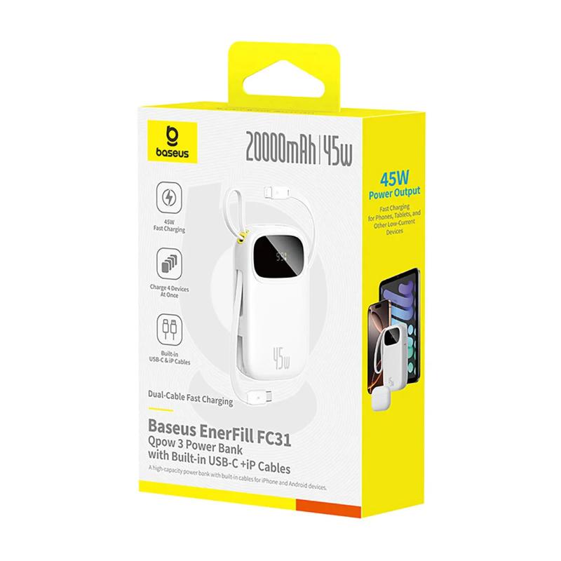 بيسوس باور بانك EnerFill FC31 20000mAh 45W