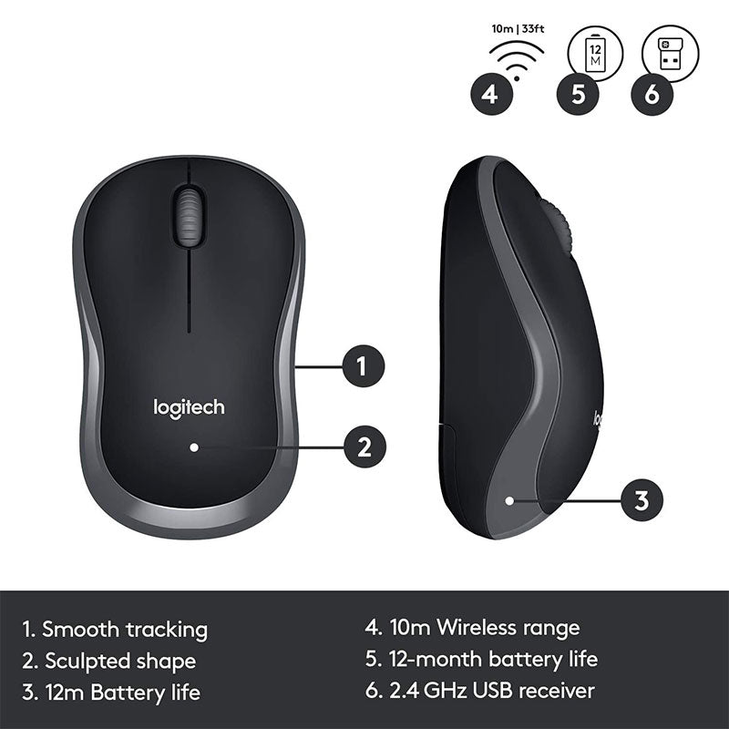 LOGITECH WIRELESS COMBO MK330 - Black