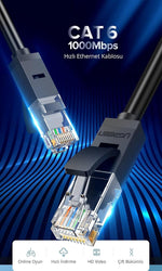 Ugreen Cat 6 U/UTP Lan Cable 10m - Black 