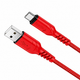 HOCO X59 USB Type-C to Lightning Anti-Bending Cable 2M 3A – Red