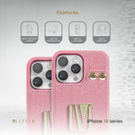 Levelo Serena Leather Case For iPhone 16 Pro Max - Pink
