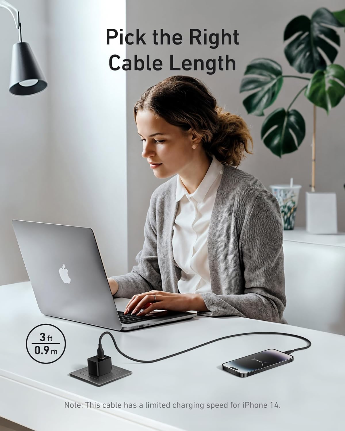 Anker PowerLine III Flow USB-A to Lighting Cable, A85A1011 - Black
