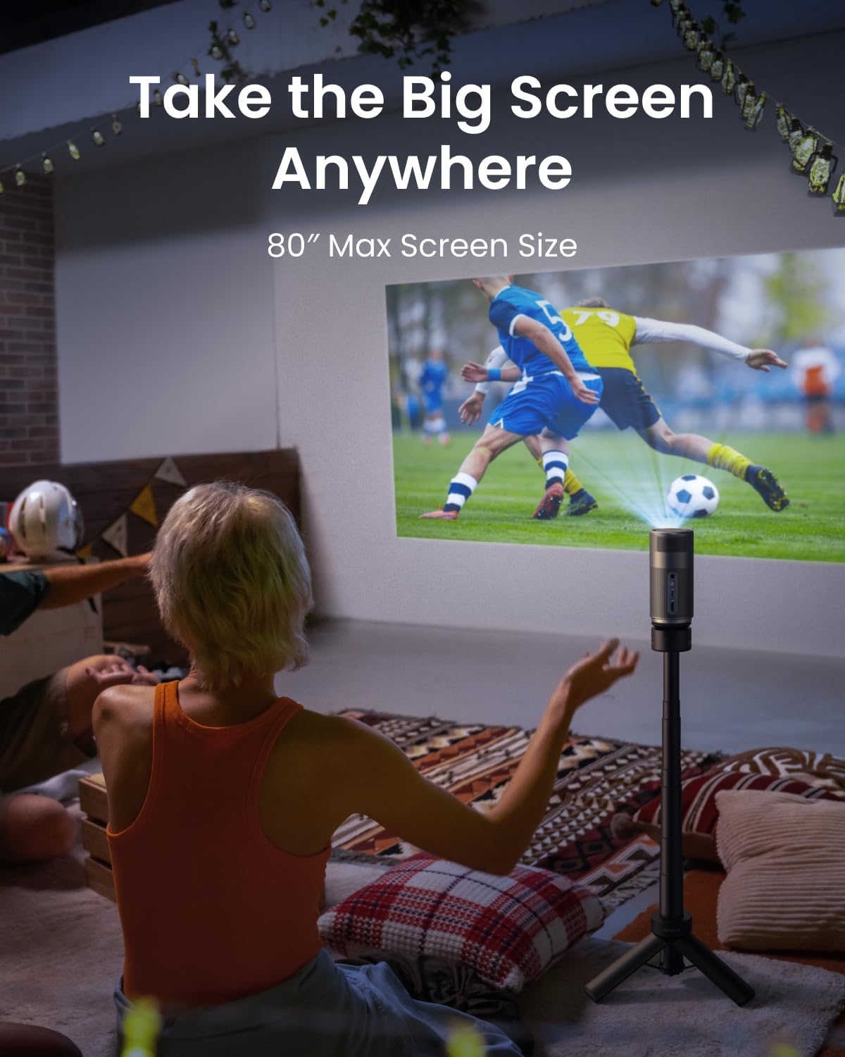 Nebula by Anker Capsule Air | The World's Smallest Google TV Projector, D4112221 - Black