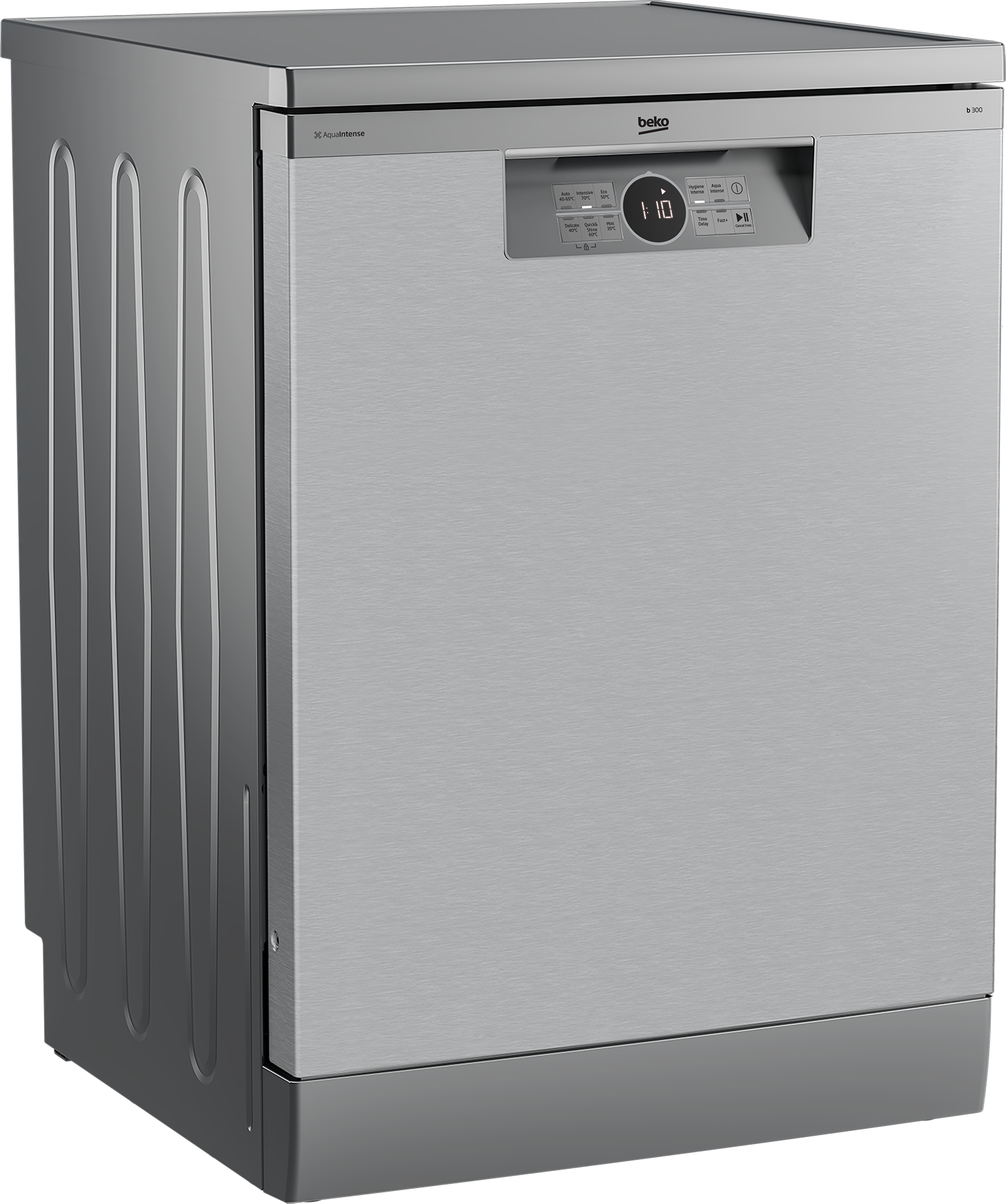 Beko Freestanding Dishwasher 15 Place Settings, 60cm, 6 Programs, Inverter, BDFN26520XQ - Silver