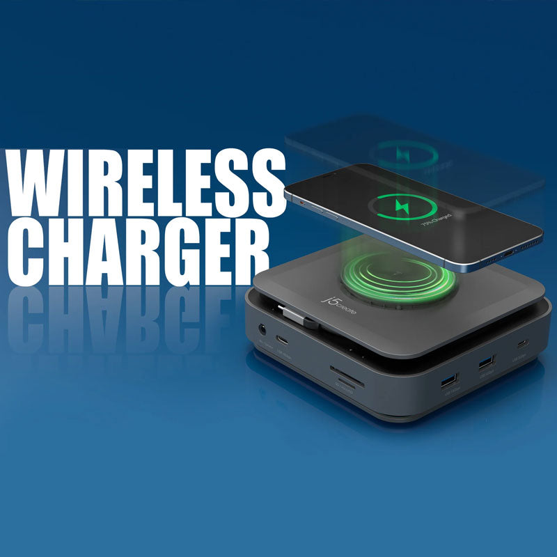 قاعدة توصيل j5create بمنفذ USB-C® وتدعم شاشتين HDMI™ بدقة 4K - طراز JCD3199