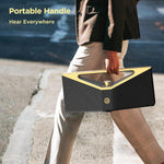 BUGANI Brief Pro Portable Bluetooth Speaker - Black&Gold