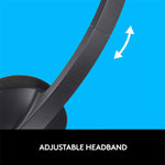Logitech Corded Headset H340 - Black