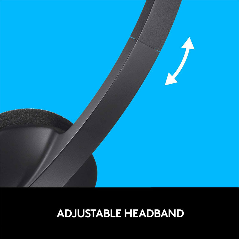 Logitech Corded Headset H340 - Black