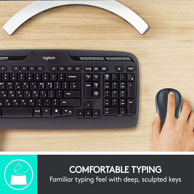LOGITECH WIRELESS COMBO MK330 - Black