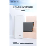 Rsilou Ultra Slim Power Bank 10000mAh 22.5W R1018-001 – White