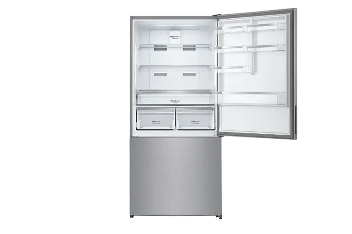 LG Digital No Frost Refrigerator With Inverter Technology, 588 Liter, GTF569PVAM - Silver
