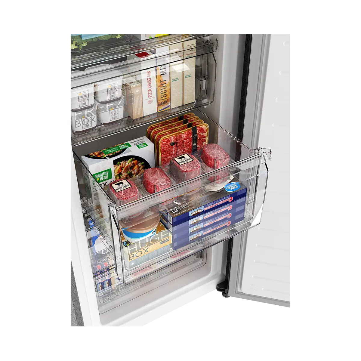 Midea Deep Freezer 238 Liters  - Silver
