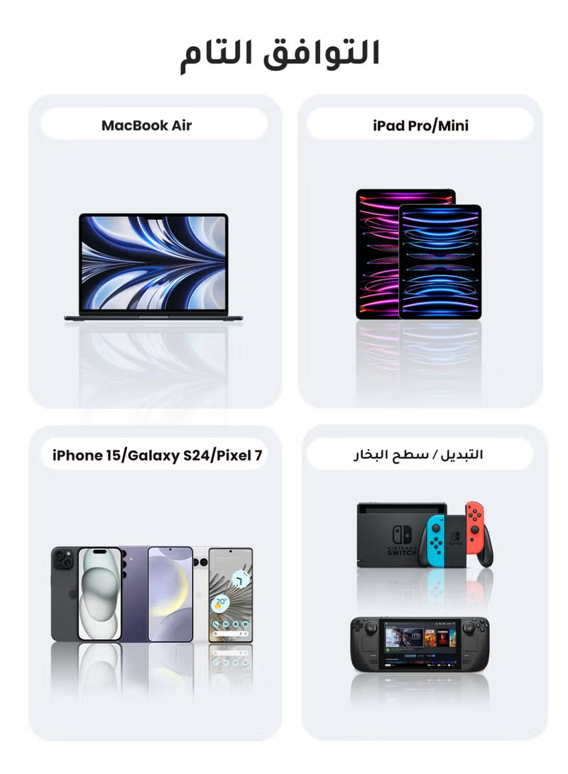 كابل UGREEN Type-C إلى Type-C، شحن سريع 60W PD، أسود