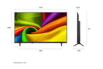 تلفزيون سمارت ال جي ، مقاس 50 بوصة ، ليد ، دقة 4K UHD ، بريسيفر داخلي  50NU850B6LA - اسود