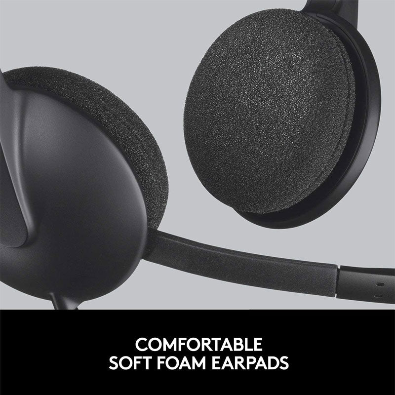 Logitech Corded Headset H340 - Black