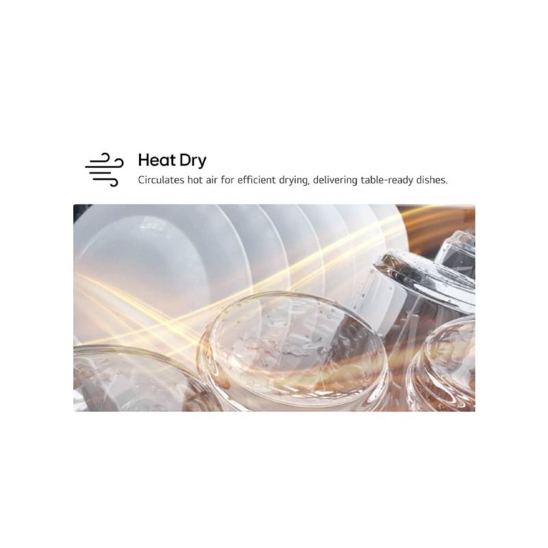 LG 14-Place QuadWash Dishwasher with TrueSteam, Heat Dry and Wi-Fi – Prime Silver (DFC287HVS)