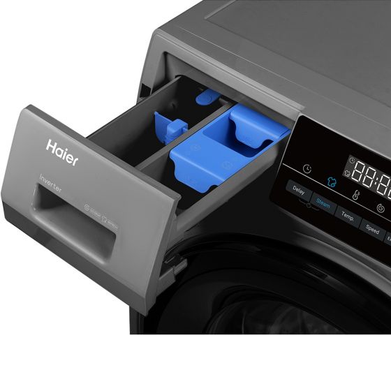 Haier Front Load Fully Automatic Inverter Washing Machine 8kg – HW80-BP14929AS6 – Silver