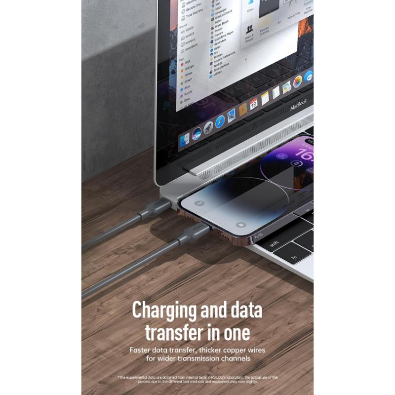 Rsilou Type-C to Lightning Cable 30W R2031-001 – Black