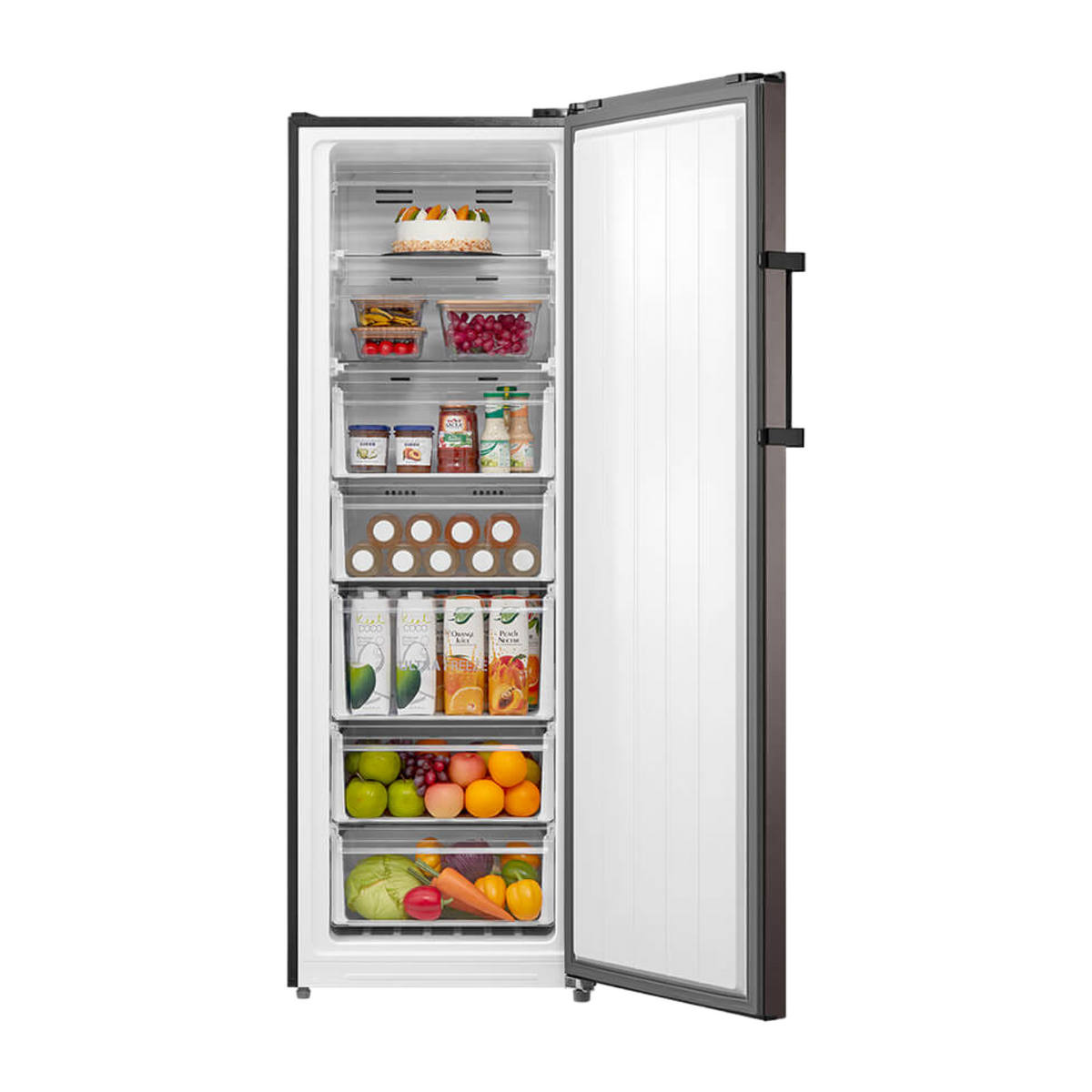 Toshiba Upright Freezer 7 Drawers 238L No Frost Digital – GR-RU312WE-DMN(57) – Silver