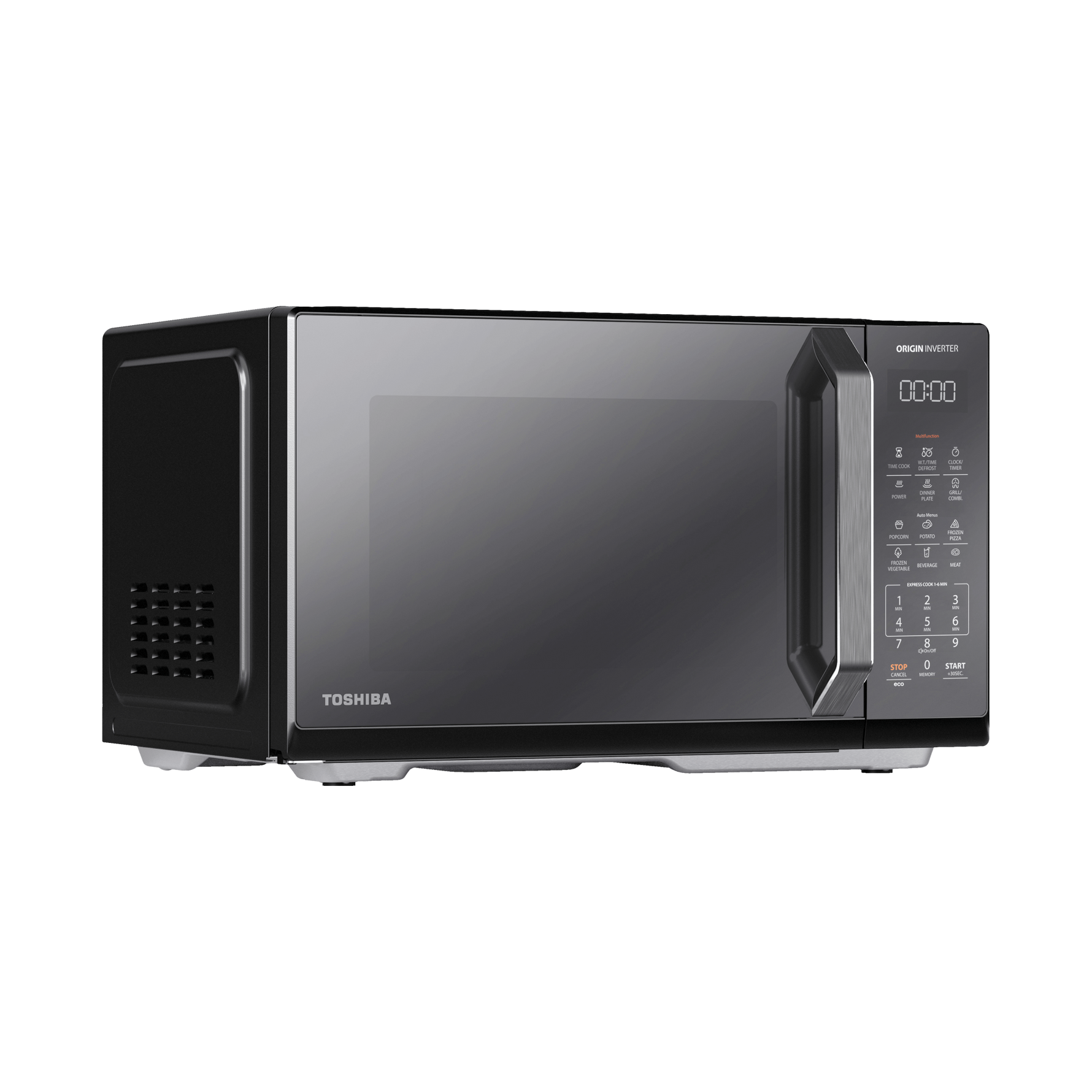 Toshiba Microwave 25 Liter 900 Watt + Inverter Grill Black