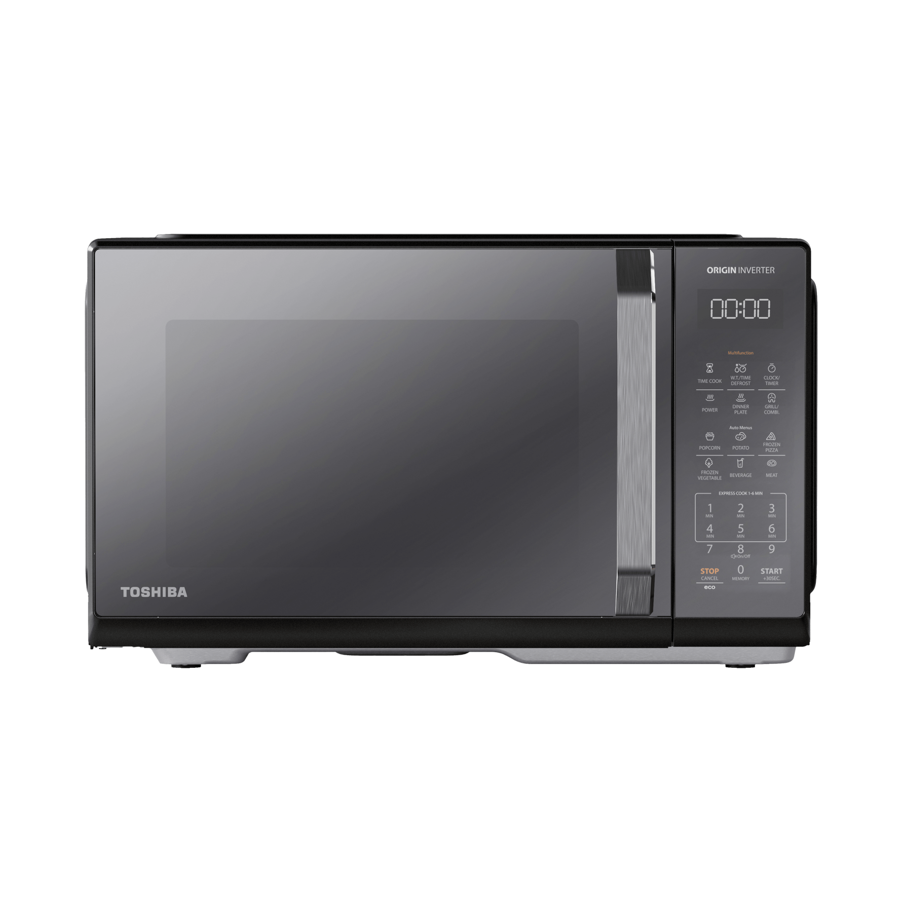 Toshiba Microwave 25 Liter 900 Watt + Inverter Grill Black